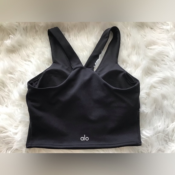 ALO Airbrush Real Bra Tank In Black Size XS - Picture 9 of 11